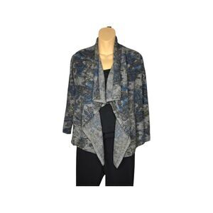 Nieman Marcus 100% Cashmere Open Front  Cascade Cardigan Size Small